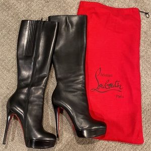 Christian Louboutin Black Heeled Boots